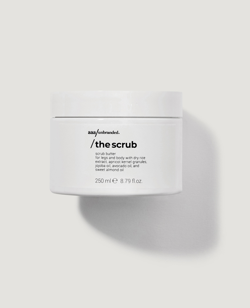 THE SCRUB / exfoliant, rice and apricot kernel